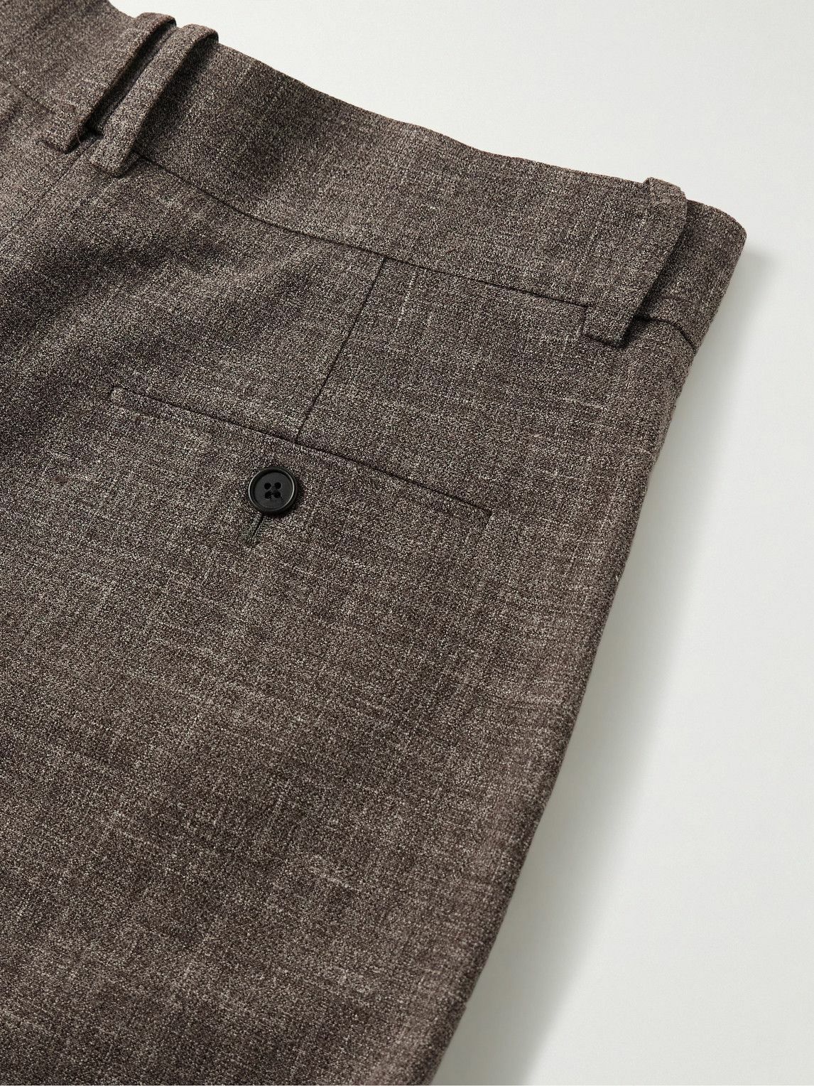 The Row - Silas Tapered Pleated Silk, Linen and Virgin Wool-Blend
