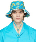 Jacquemus Blue & Yellow La Montagne 'Le Bob Artichaut' Bucket Hat