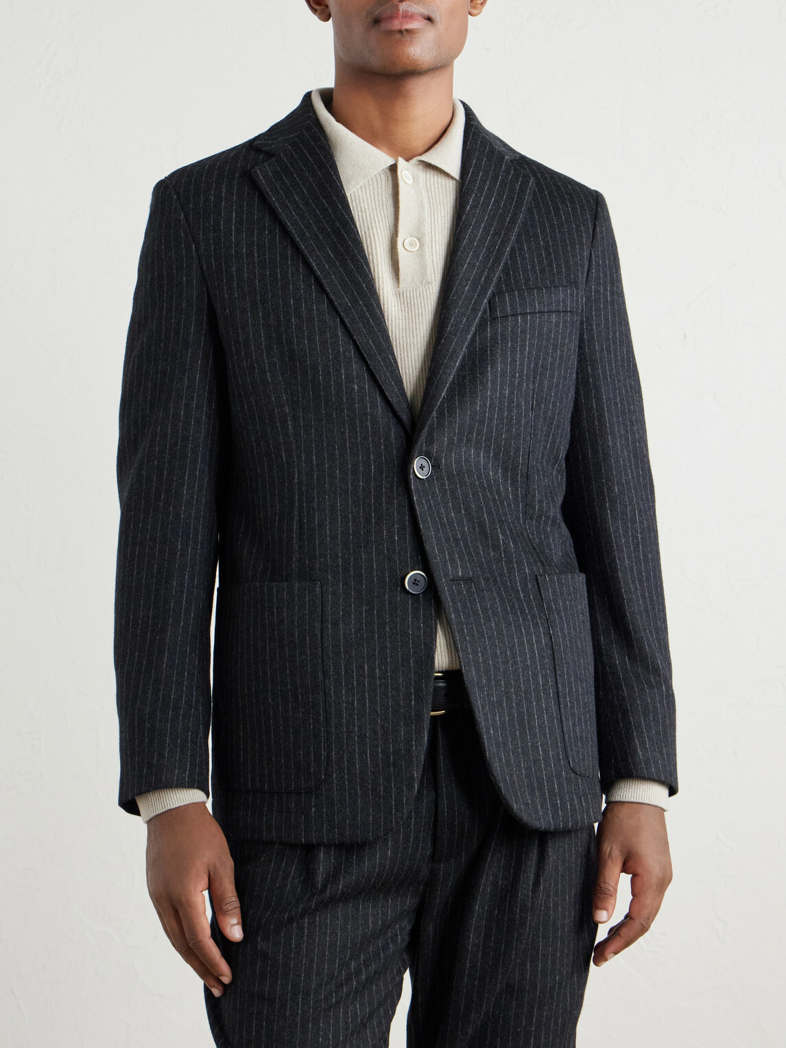 Barena - Pinstriped Wool-Blend Blazer - Gray