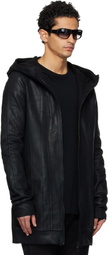 Julius Black Seamed Hoodie