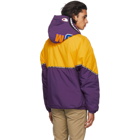 BAPE Purple and Yellow Relaxed Shark Jacket