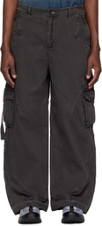 Professor.E Black Oteroi Bondage Cargo Pants