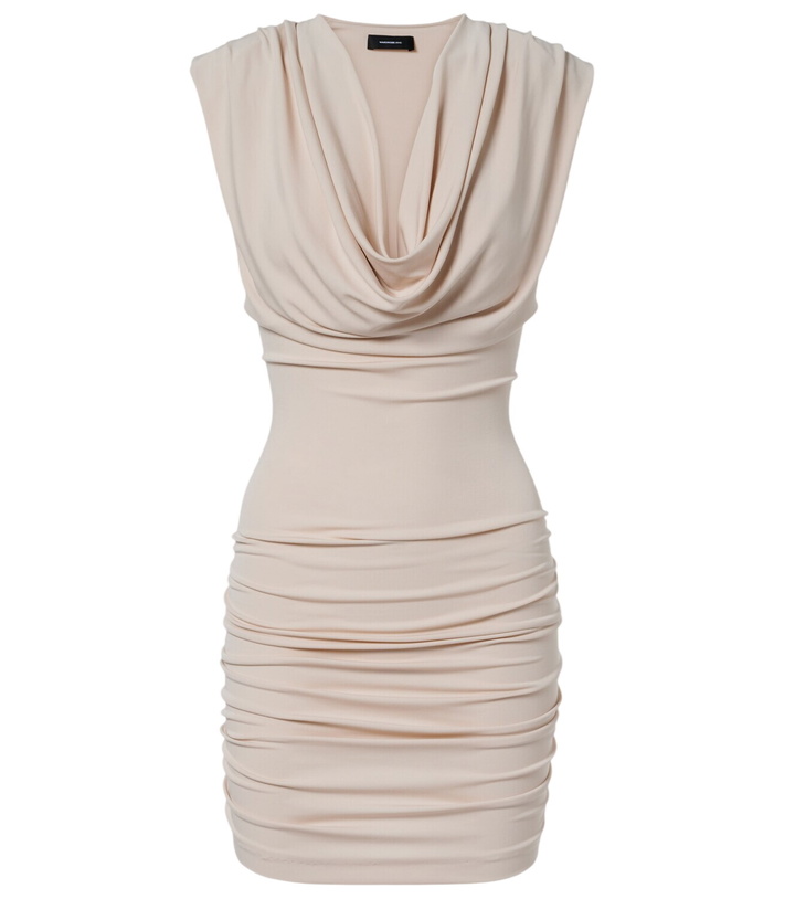 Photo: Wardrobe.NYC Draped jersey minidress