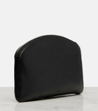 The Row Round leather coin purse