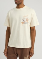 Honor The Gift Tonights Music Printed Cotton T-shirt Cream