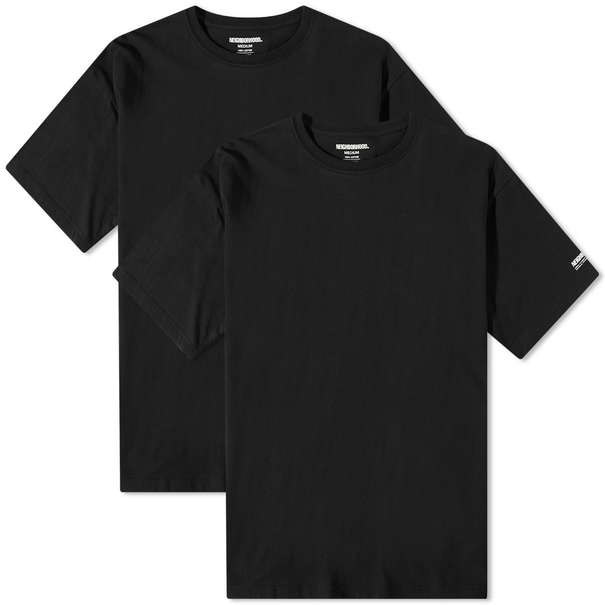 Neighborhood Men's Classic 2-Pack T-Shirt in Black Neighborhood