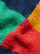 THE ELDER STATESMAN - Colour-Block Knitted Organic Cotton Shorts - Multi - XS/S