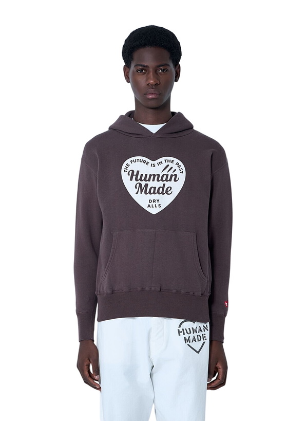 Photo: HUMAN MADE Logo Motif Hooded Sweatshirt