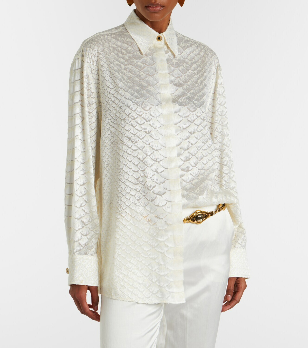 Roberto Cavalli Snake-print shirt