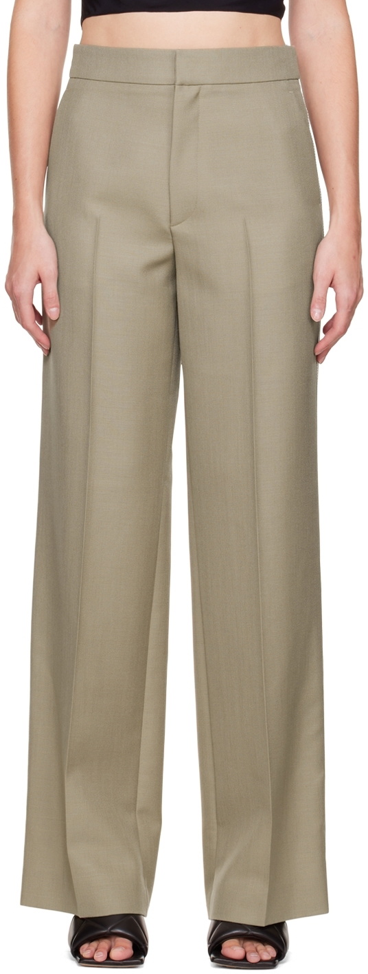 GAUCHERE Taupe Wide-Leg Trousers
