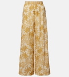 Eres Itinerant printed cotton wide-leg pants