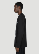 Yohji Yamamoto - Graphic Print Long Sleeve T-Shirt in Black