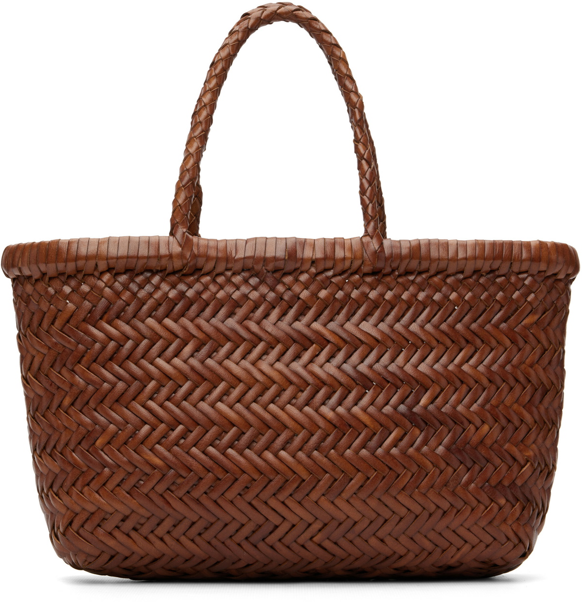 Dragon Diffusion Tan Mini Flat Gora Bag