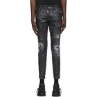 Dsquared2 Black Icon Wax Skater Jeans