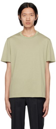 Brioni Green Embroidered T-Shirt