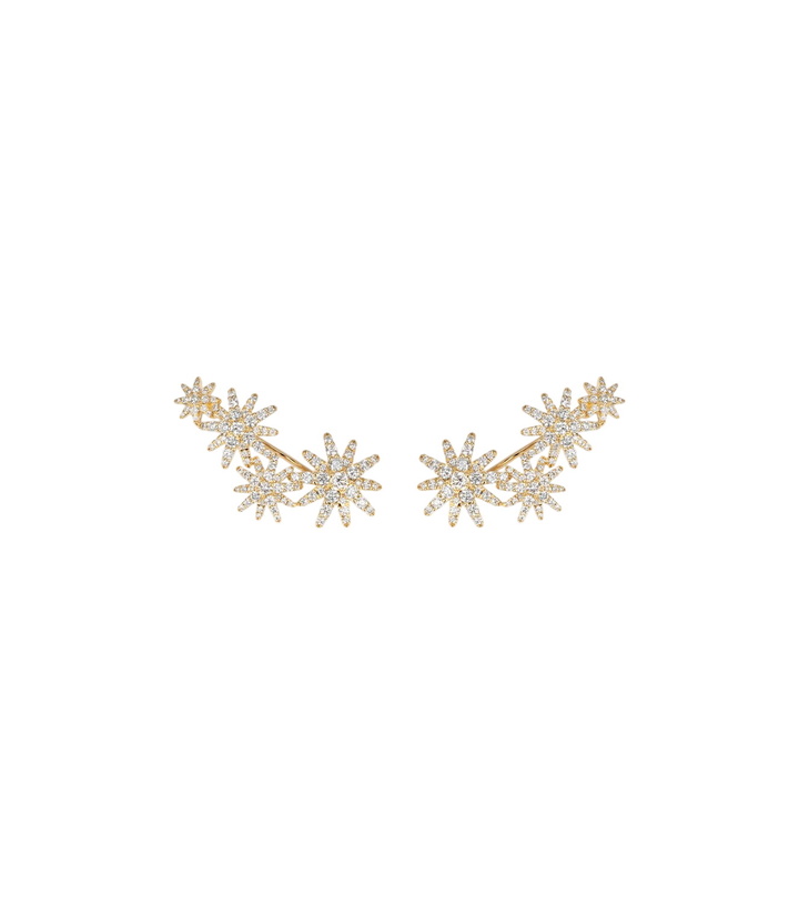 Photo: David Yurman Starburst 18kt gold earrings with diamonds