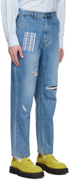 ADER error Blue Patch Jeans