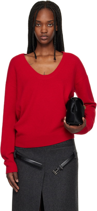 Photo: Commission Red U Neck Sweater