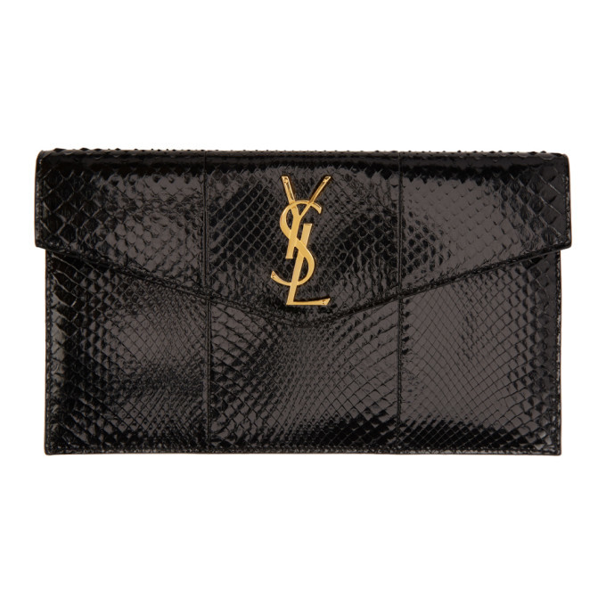 Saint laurent uptown leather envelope online pouch