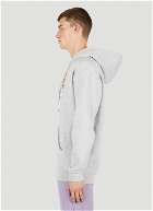 Graphic Print Hooded Sweatshirt in Grey