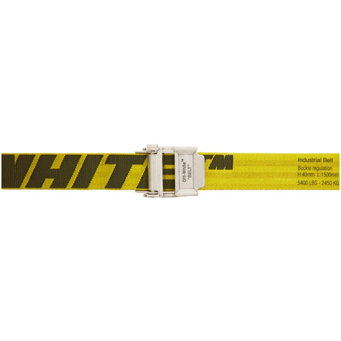 Photo: Off-White Yellow and Black 2.0 Industrial Belt
