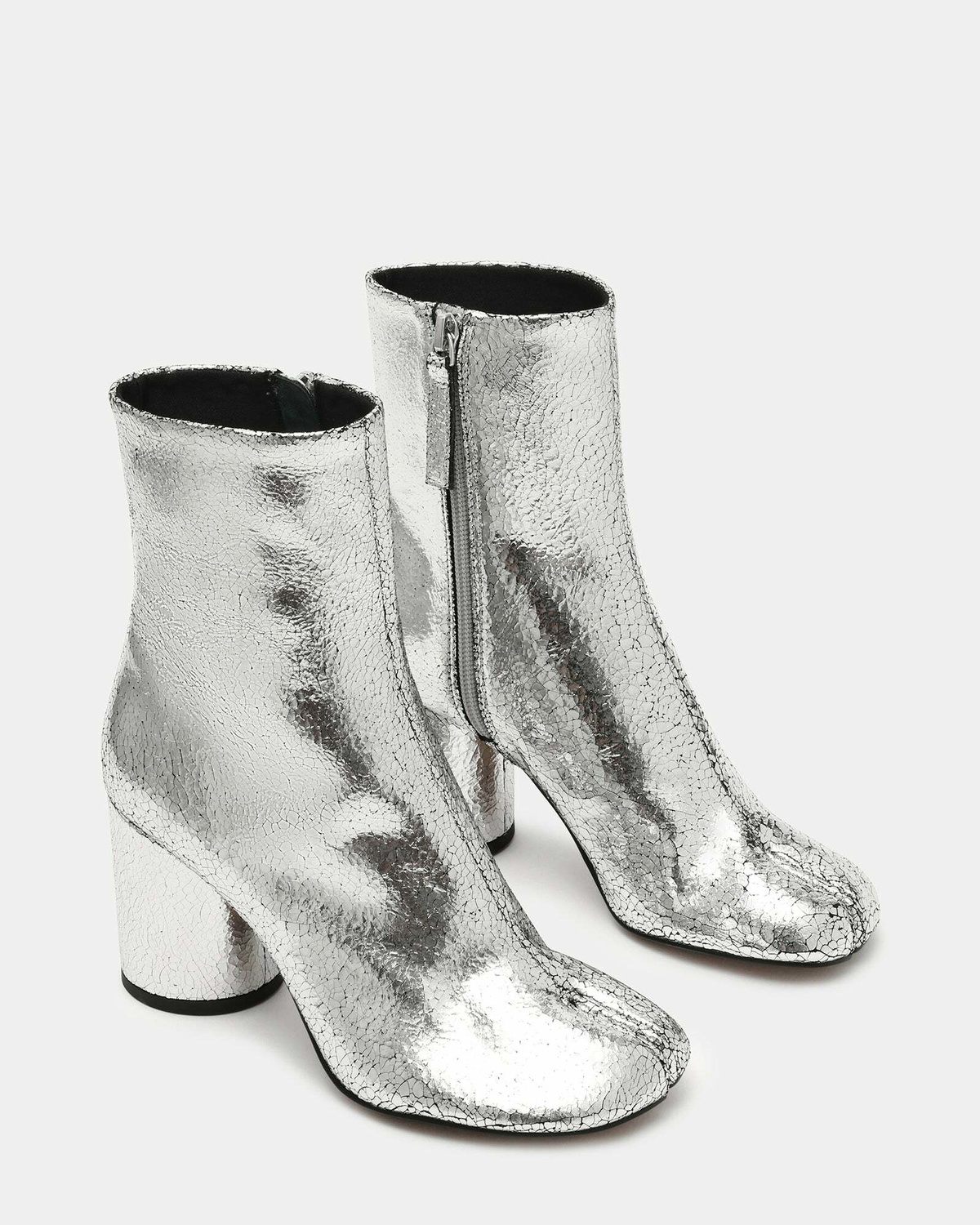 Steve Madden Caro Booties in Silver