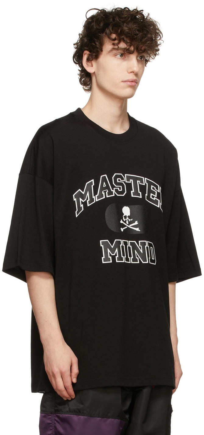 mastermind JAPAN Black College T-Shirt mastermind JAPAN