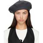 Maison Margiela Gray 4-Stitch Wool Beret