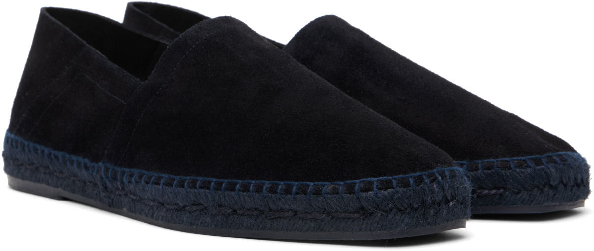 TOM FORD Navy Suede Barnes Espadrilles