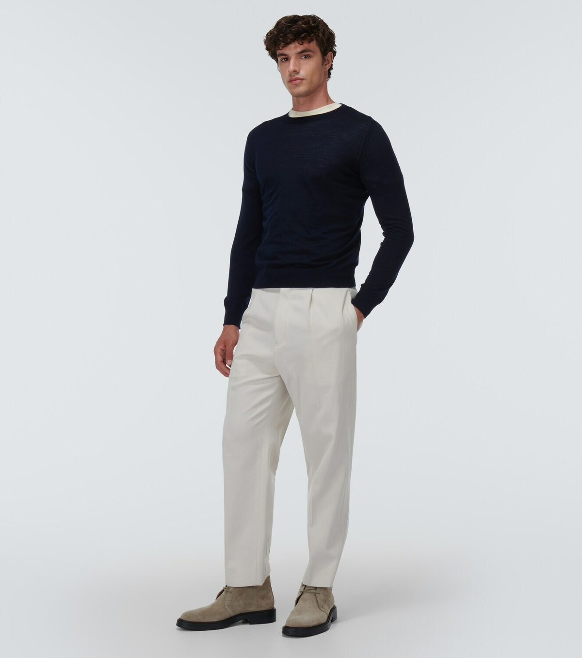 Zegna Ribbed-knit wool sweater Zegna