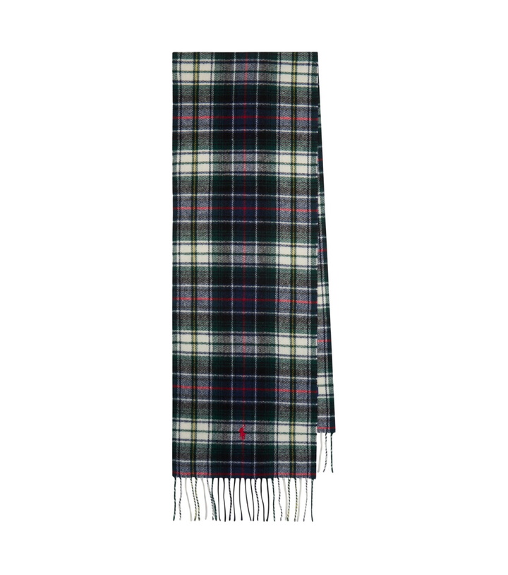 Photo: Polo Ralph Lauren Checked fringed wool scarf