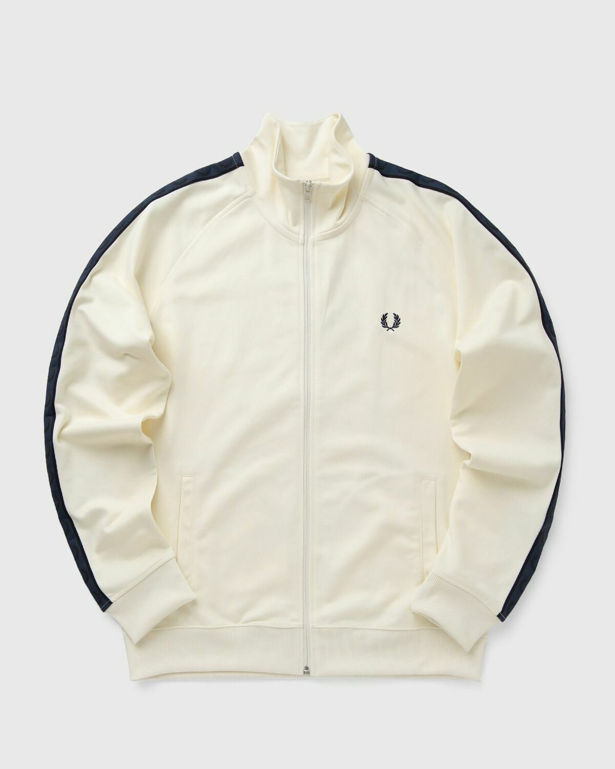 超美 FRED PERRY / Contrast Tape Track JKT Contrast Tape Track Jacket - Ecru / Navy | Men's Track