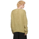 Jil Sander Yellow Wool Knit Sweater
