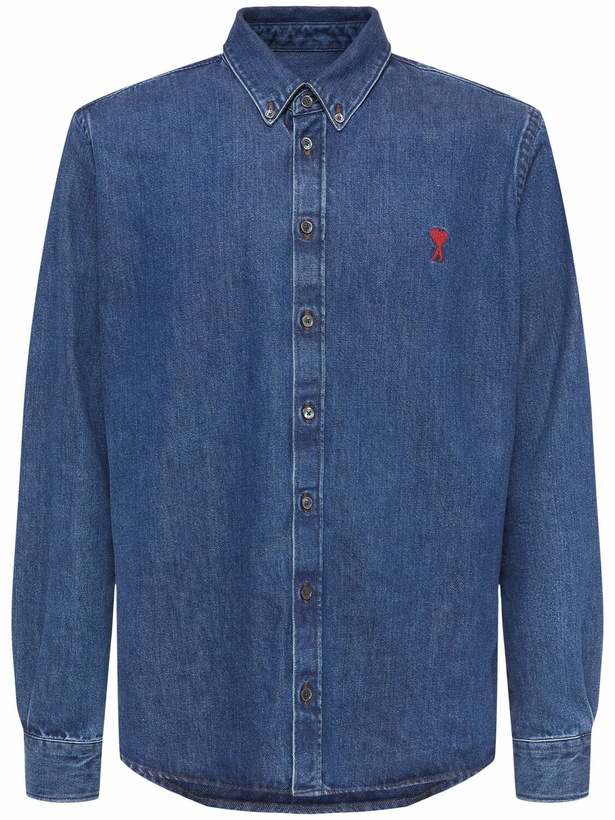 Photo: AMI PARIS Adc Button Down Denim Shirt