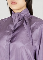 Pussy Bow Shirt in Purple