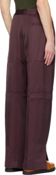 Jil Sander Brown Paneled Trousers