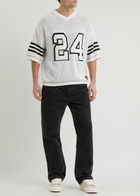 Nahmias Football Open-knit Cotton T-shirt White