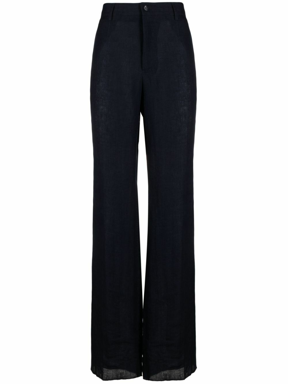 Dolce & Gabbana Blue Linen Chino Formal Pants