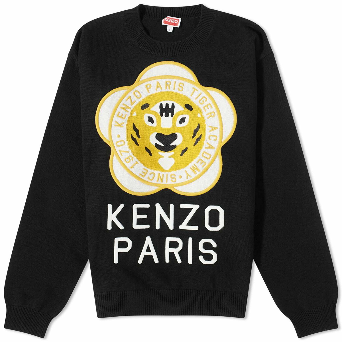 Kenzo Distressed Tiger Intarsia Jumper - ShopStyle Crewneck Sweaters