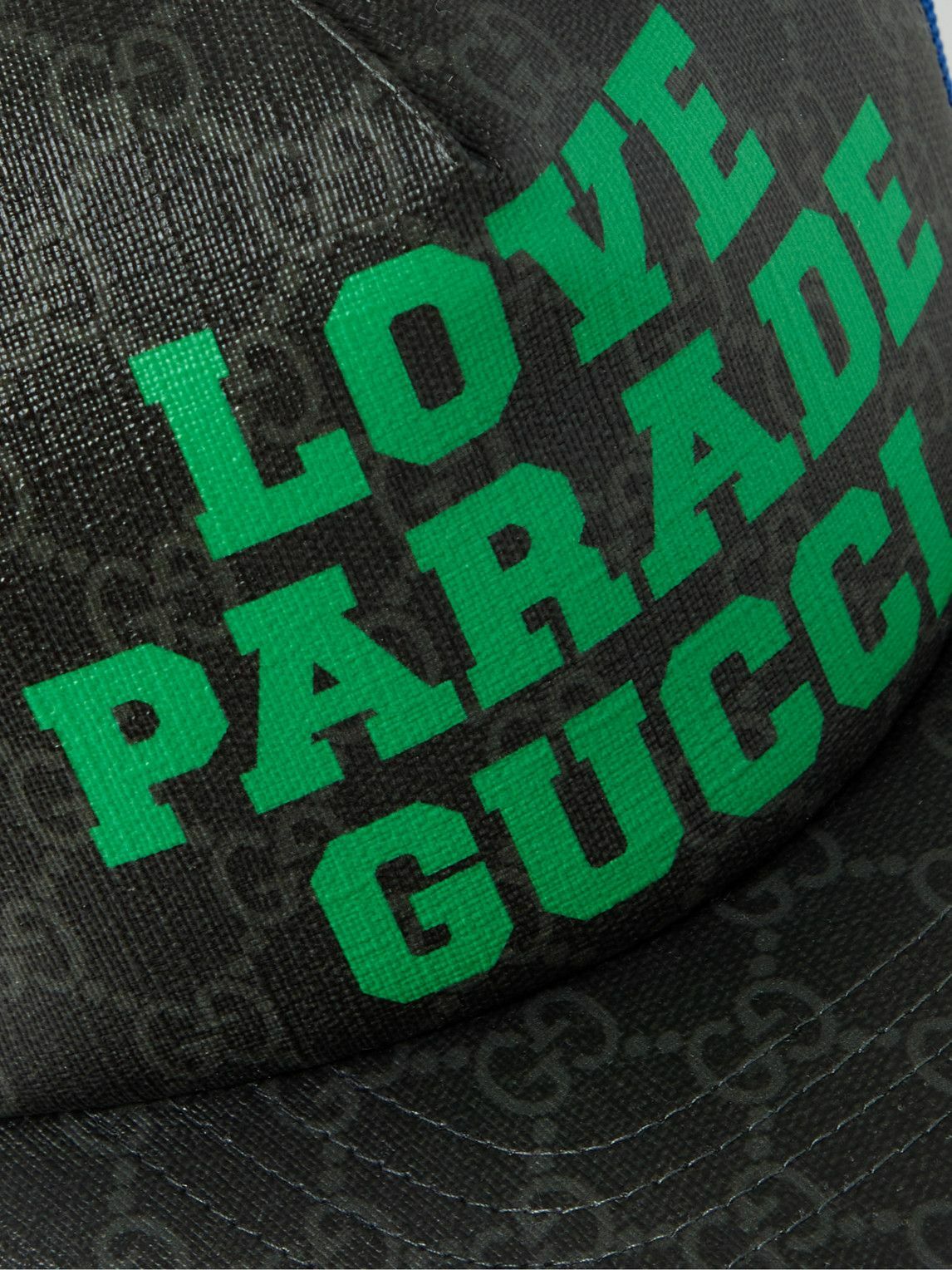 Gucci, Monogrammed Coated-Canvas and Mesh Baseball Cap