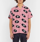 Wacko Maria - Camp-Collar Printed Woven Shirt - Pink