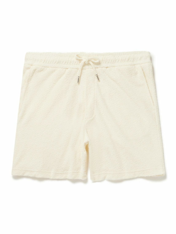 Photo: Mr P. - Straight-Leg Cotton-Terry Drawstring Shorts - Neutrals