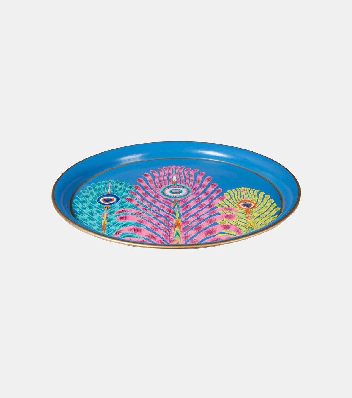 Les-Ottomans Peacock tray by Matthew Williamson