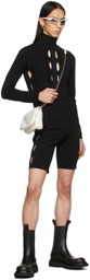 Dion Lee Black & Navy Double Hoisery Short