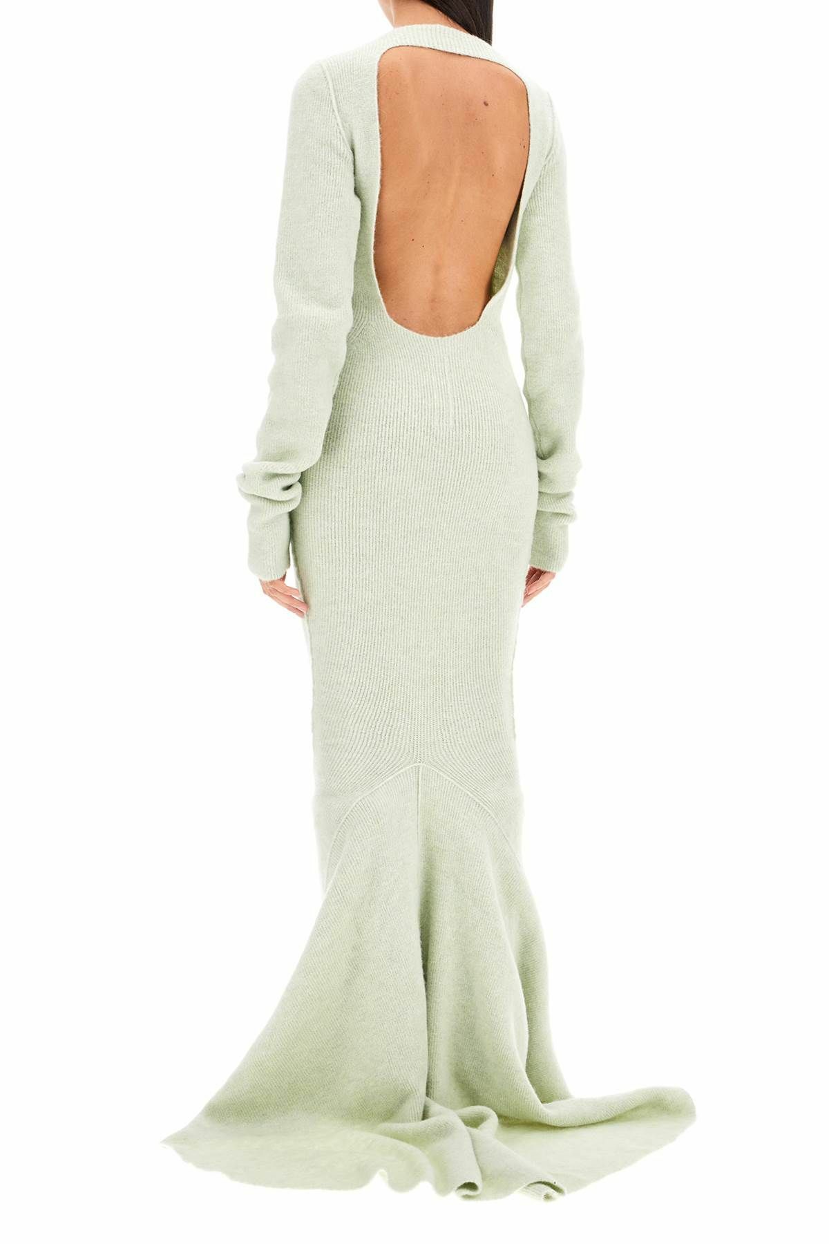 RICK OWENS "knitted maxi dress luna in Green Rick Owens
