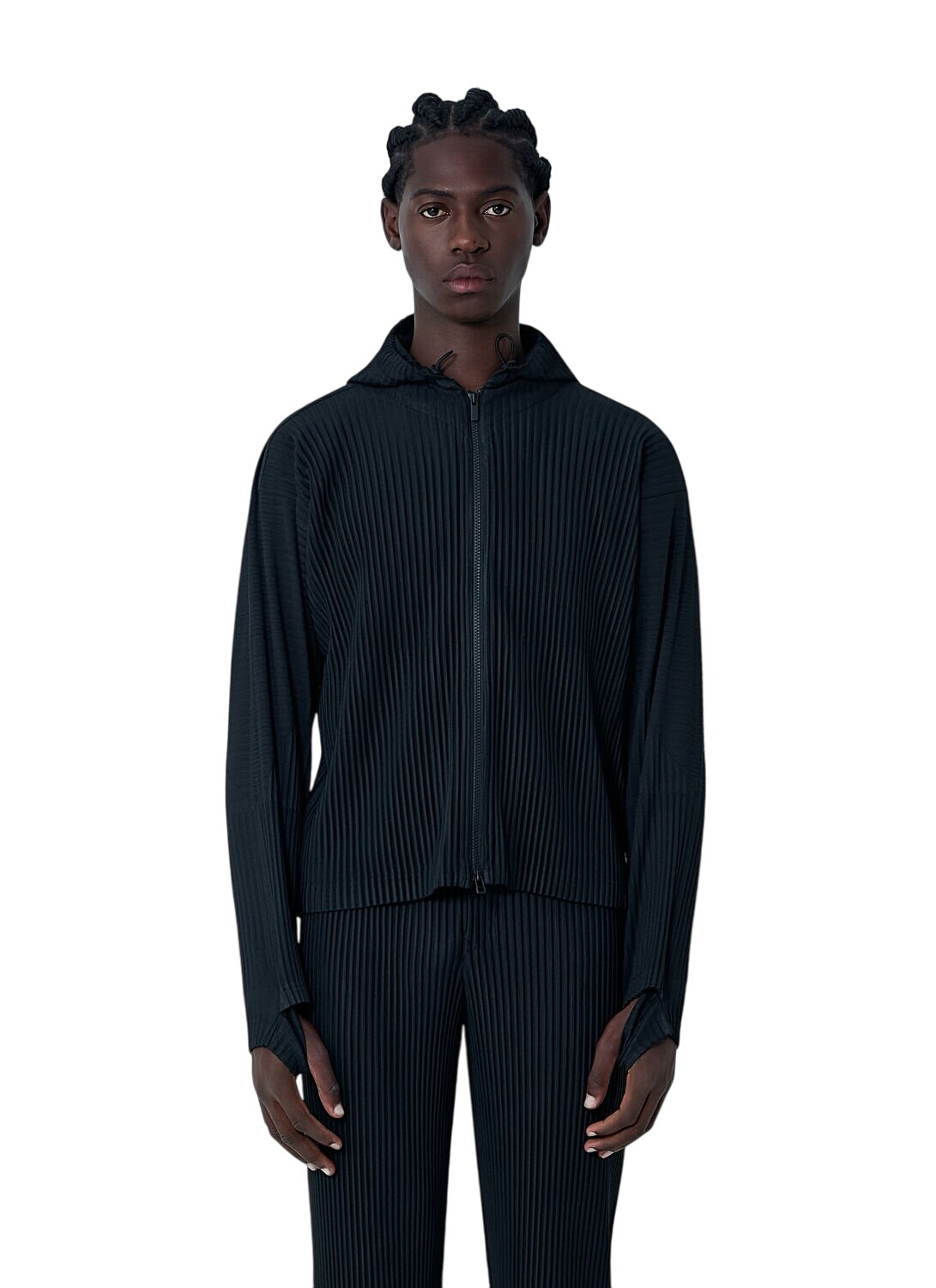 Homme Plissé Issey Miyake Black Zip Jacket Homme Plisse Issey Miyake