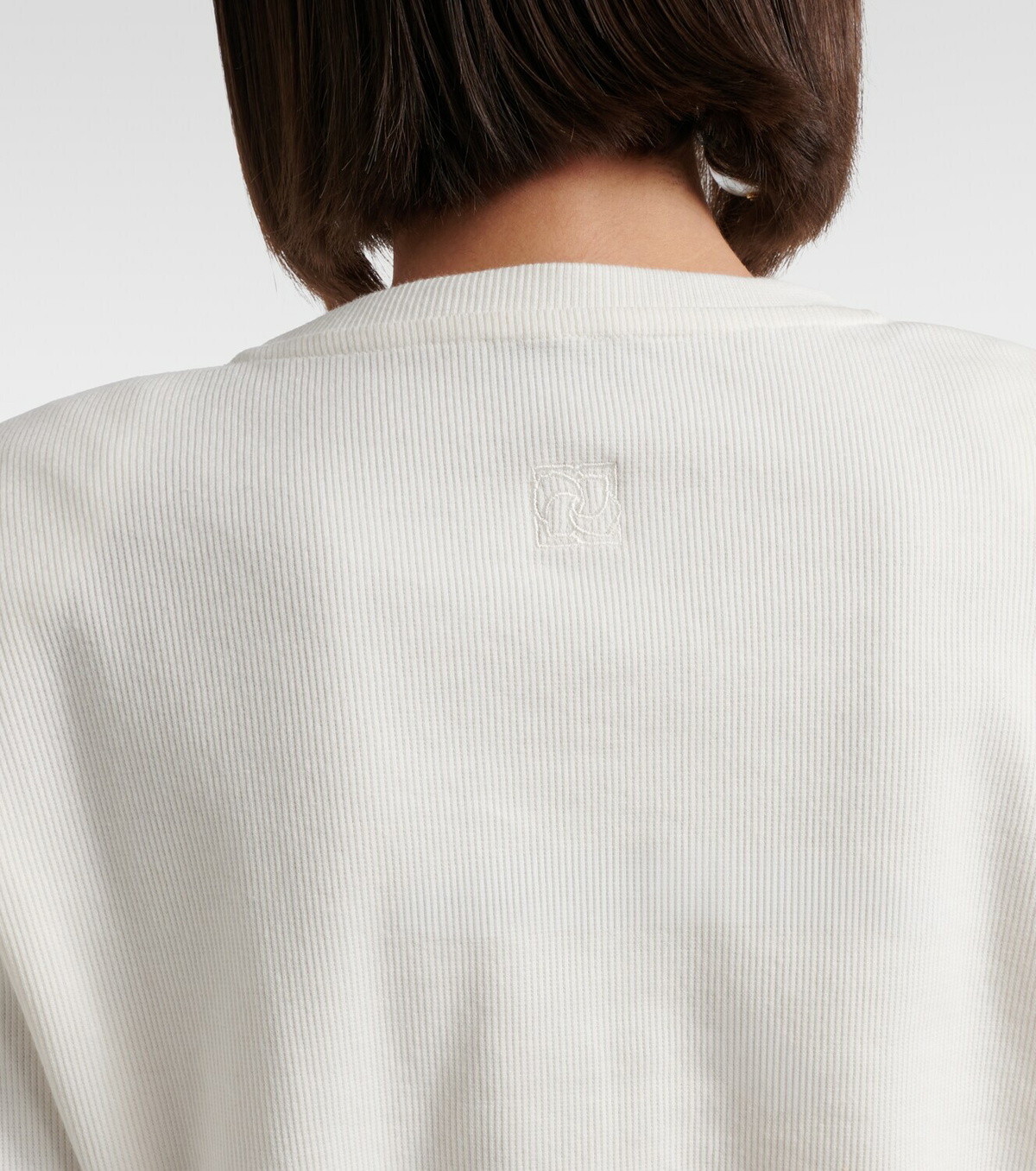 Magda Butrym Cropped cotton-blend T-shirt