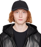 Juun.J Black Nylon Logo Ball Cap