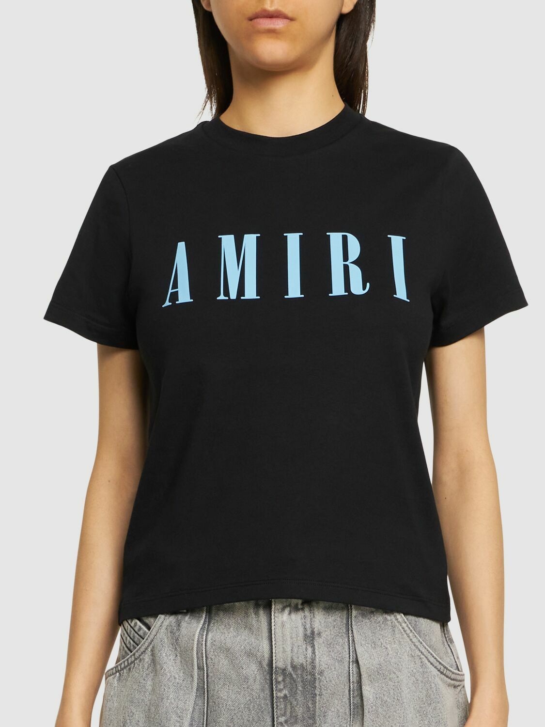 AMIRI - Logo Printed Cotton Jersey T-shirt Amiri