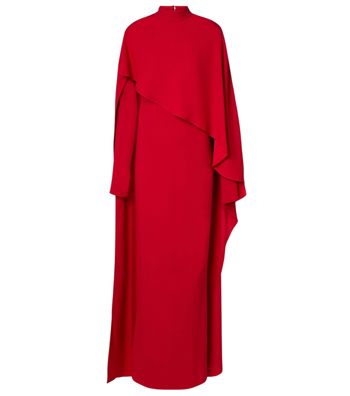 Photo: Taller Marmo Carrington caped crêpe cady gown